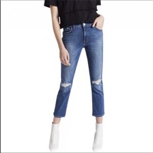 CURRENT/ELLIOT The High Waist Straight Jean